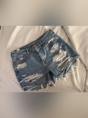 ae tomgirl distressed shorts